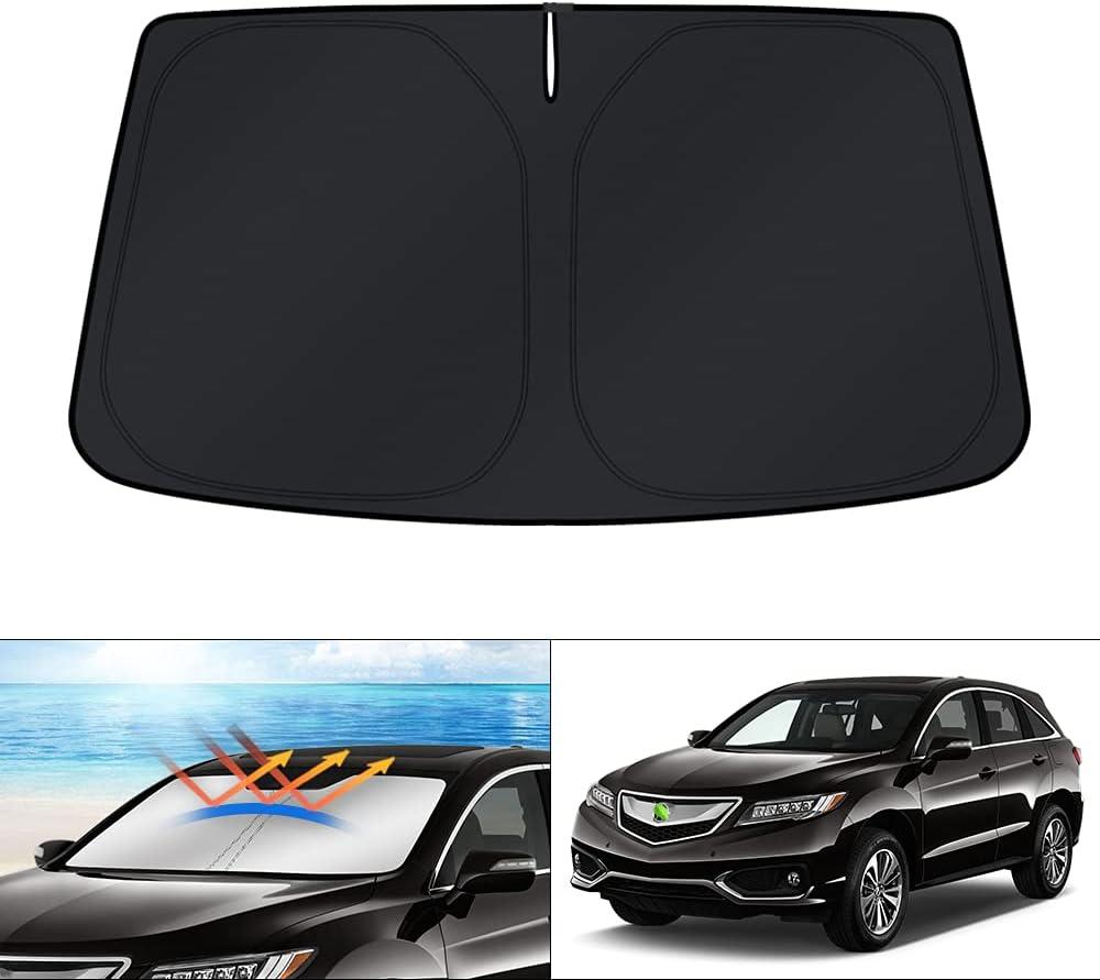KUST Windshield Sun Shade for 2013-2018 Acura RDX Accessories Custom Fit Sunshade Foldable Sun Visor Protector Blocks UV Rays Keep Your Car Cooler