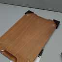 Wooden Cutting Boards For Kitchen Real Solid Sapele Wood Chopping Board One Piece Thick Hard No Glue Non Toxic With Juice Groove And Built-in Handle All Whole Single Wood Butcher Block (15*10.2*1Inch)