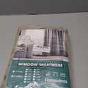 HOMEIDEAS Taupe Sheer Curtains 52 X 96 Inches Long 2 Panels Beige Embroidered Leaf Pattern Pocket Faux Linen Floral Semi Sheer Voile Window Curtains/Drapes for Bedroom Living Room