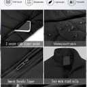 Puffer Vest Women Zip Up Sleeveless Stand Collar Outerwear Vest Puffy Warm Lightweight Winter Jacket Coat (Green, S)