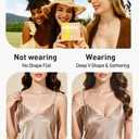 Niidor Ultra Deep V Push Up Adhesive Bra Invisible Self-Adhesive Silicone Bras for Women Air Breathable Reusable Sticky Bras Nude (Beige, M)