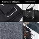 Sportneer Adjustable Ankle Weights 1 Pair 2 4 6 8 10 Lbs Leg Weight Straps for Women Men, Weighted Ankle Weights Set for Gym,Fitness, Workout,Walking, Jogging,1-5 lbs Each Ankle, 1 Pair 2-10 lbs (Black)