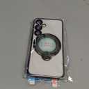 Fofvccv Magnetic Stand Clear Case for Samsung Galaxy S25+ Plus/Galaxy S24 Plus, Military Shockproof Slim Cover with 360° Spin Ring Holder Invisible Kickstand for Galaxy S25 Plus/S24 Plus LD Black