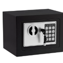 MLJ 0.23 Cu ft Safe,Small Safe Box for with Code and Keys,Mini Home Safes for Money,with Digital Electronic Security Keypad Lock Box for Personal Items for Home Office Hotel(Black)