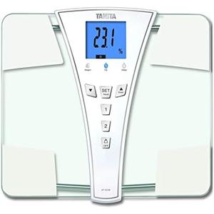 TANITA's BF-684W Digital Body Fat & Body Water Scale - Multi-Frequency BIA - BMI Monitor - 440 lb Capacity - Tempered Glass Platform - Athlete & Guest Modes - Japan Technology