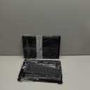 KEROM Compatible with Crocodile MacBook Air 13 inch Case 2021 2020 2019 2018 M1 A2337 A2179 A1932, Textured Elegant Luxury Aligator Skin Snakeskin PU Leather Hard Shell & Keyboard Cover, Black