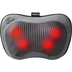 HoMedicsCordless Shiatsu All-Body Massage Pillow with Soothing Heat, Reverse Function, Rechargeable Battery, and Integrated Controls Lightweight