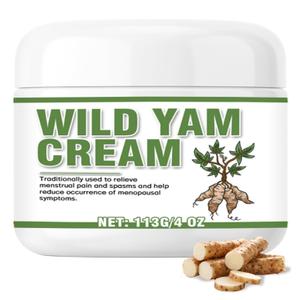 Wild Yam Cream for Hormone Blance, Progesterone Cream for Women, Supports Hormone Health, Fertility & Menopause Comfort with a Powerful Natural Blend, Natural, 4 oz