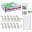 Vmaisi 12 Pack Cabinet Locks Child Safety Latches - Baby Proofing Cabinets Drawer Lock with Adhesive Easy Installation - No Drilling or Extra Screws (White)