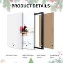 HKBS Framed Christmas Wall Art Decor, Set of 3 Christmas Wall Canvas Prints Pictures Farmhouse Santa Claus Is Coming To Town for Holiday Home Decorations Indoor (Black, 12"x16", Framed)