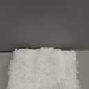 ANRODUO Pack of 2 White Throw Pillow Covers Luxury Fluffy Pillows Faux Fur Decorative Pillows Plush Cushion Case Fuzzy Mongolian Merin Style for Bed Couch Sofa Living Room Christmas Decor 24x24 Inch