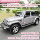 26PCS Full Set Exterior Decoration Trim Kit for Jeep Wrangler JL JLU 2018-2023 Door Hinge Handle Engine Hood Hinge Hood Latch Wheel Eyebrow Side Air Outlet Rear Tailgate Window Hinge Cover (Pink)