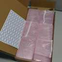 LJY 12 Pieces Rectangular Empty Mini Plastic Organizer Storage Box Containers with Hinged Lids (4.5 x 3.3 x 1.1 inch, Pink)