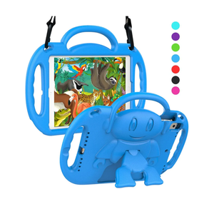 SUPLIK Kids Case for iPad 5th/6th Generation (9.7 inch, 2017/2018), iPad Air 1 & Air 2 & Pro 9.7 Kids Case with Shoulder Strap Handle Stand for iPad 5/6 & iPad Air 1st/2nd Gen, Blue
