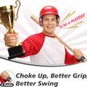 2 x [2 Packs] Professional Baseball Bat Grip Knob Stacker Choke Up Rings Bat Ring Knob Baseball Softball Teeball Tball Choke Up Baseball Bat Accessories - Black