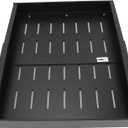 SIXRUN Adhesive Expandable Pull Out Cabinet Organizer 2Pack Carbon Steel Slide Out Drawer for Kitchen Adjustable Width with No Tools Needed (black)