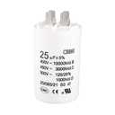 uxcell CBB60 Run Capacitor 25uF 450V AC Double Insert 50/60Hz Cylinder 73x44mm White for Air Compressor Water Pump Motor