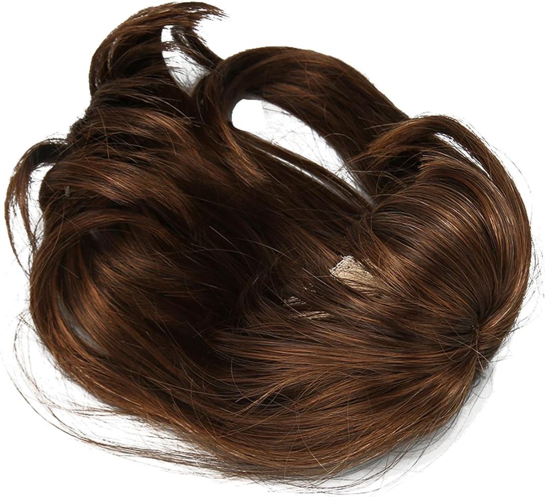 Joint Doll Wig, DIY Doll Wig, 1/6 Elasticity, Easy to Handle, High Temperature Silk for 15.5-17cm Dolls to Collect (Light Brown)