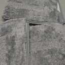 SHACOS Bathroom Rugs Set of 2 Pieces with U Shaped Toilet Rug Contoured Mat Fluffy Plush Bath Mats Non Slip Bathroom Carpet Washable (20"x24"+20"x32",Light Grey)