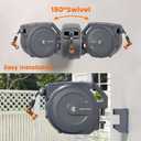 Giraffe Tools Retractable Garden Hose Reel Auto Rewind Wall Mount 5/8" 62FT