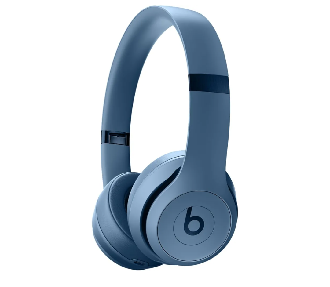 Beats Solo 4 - Wireless On-Ear Bluetooth Headphones, Up to 50-Hour Battery Life, Ultra-Lightweight Comfort, Powerful and Balanced Sound, Apple & Android Compatible - Slate Blue