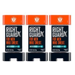 Right Guard Xtreme Defense Arctic Refresh Gel 4 Ounce Men (Pack of 3)
