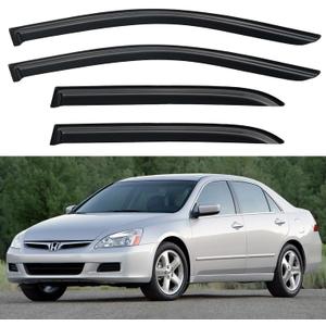 Window Visors Rain Guards Shield for 2003-2007 Honda Accord, Out-Channel Window Vent Wind Deflectors Visors Shades for Honda Accord 03 04 05 06 07