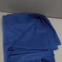 Chyhomenyc Royal Blue Sheer Curtains 63 Inch Length 2 Panels, Rod Pocket Solid Window Sheer Curtain Panels, Elegant Curtains & Drapes for Living Room Bedroom 2 Panels (Royal Blue, 42 W x 63 L)