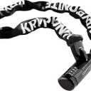 Kryptonite Keeper 712 Combo Bike Chain Lock, 4 Feet Long 7mm Steel Chain Heavy Duty Anti-Theft Bicycle Chain Lock, 4-Digit Resettable Combination Lock for E-Bike Scooter Road Mountain Bikes