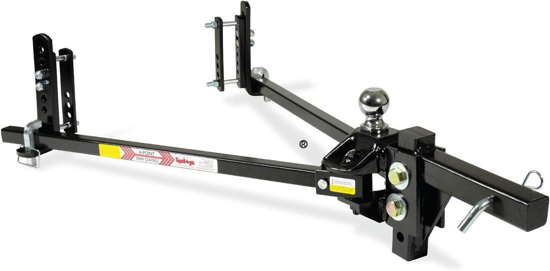 Equal-i-zer 4-point Sway Control Hitch, 90-00-1200, 12,000 Lbs Trailer Weight Rating, 1,200 Lbs Tongue Weight Rating, Weight Distribution Kit Includes Standard Hitch Shank, Ball NOT Included