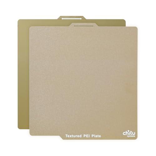 Double Sided PEI Build Plate for Bambu Lab X1/ X1C/A1/P1P/ P1S 3D Printer, 257x257mm Texture PEI Build Plate +Smooth PEI Sheet 3D Printer Flexible Spring Steel Removable Platform