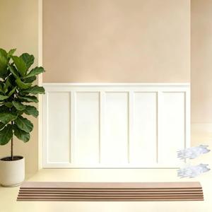 189 in x 47.2 in MDF Premade Board and Batten Wall Panel Kit | Paintable Wainscoting Panels Decorative Wall,Accent Wall Panel for Kitchen Bedroom Living Room Home Decor Covers