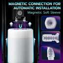 Automatic Male Masturbator Penis Pump - Sex Toys for Men Adult Toys with 10 Vibration Modes & 10 Thrusting & 15 Speed,Male Stroker with Magnetic 3D Sleeve & LCD Display,Pocket Pussy Blowjob Machine