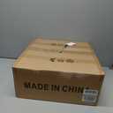 Caged Ceiling Fan with Lights, Flush Mount 20" Boho Ceiling Fans with Lights Remote Control, Low Profile Fabric Bladeless with 6 Speeds for Bedroom, Nursery, Kitchen (White)