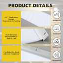 DoubleFill 10 x 10 ft Garage Door Brush Seal Kit, 3 Inch Roll up Door Seal with Aluminum Track, Heavy Duty Nylon Brush for Commercial Doors, Warehouse Barn, Energy Saving, Pest Proof, White