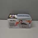 Mueller Pro-Series All-in-One, 12 Blade Mandoline Slicer for Kitchen, Food Chopper, Vegetable Slicer and Spiralizer, Cutter, Dicer, Grater, Kitchen Gadgets Sets with Container, White Sand/Gray