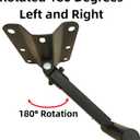 Desyeryamimi PA Speaker Mount Bracket Support up to 110lbs-Adjustable Speaker Wall Mount Brackets-Heavy Duty Speaker Mounts-Speaker Stand(2 Packs,Black)