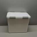 IRIS USA Stackable Dog Food Storage Container with 2 Cup Scoop, 4 Secure Latches, Fits up to 30 lbs, Pet Dry Food Bin, Gasket Seal Lid, BPA Free, Stackable, Easy Measure, White