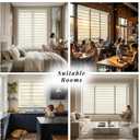 ShadesU Cordless Zebra Blinds – Light Filtering Dual-Layer Window Shades for Privacy (Cream Color) (Maximum Height 72") (Width 31.5")