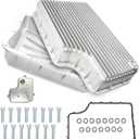 6R140 Transmission Oil Pan,Heavy‑Duty Aluminum Deep 6.7L, #32805200 Fits Replacement for Dodge Ram 2500 3500 2007‑2025 6.7L, Includes Filter, Gasket & Bolts A
