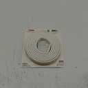 Frost King V25WA D-Section Rubber Self-Stick Weatherseal Tape, 5/16" W, 1/4" T, 17 ft L, White