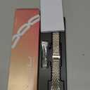 Thin & Feminine Band for Apple Watch 11 10 Se 9 8 7 6 5 4 3, Dressy Metal Band for Women for Apple Watch 42mm 41mm 40mm 44mm 45mm 46mm, Stainless Steel Watch Band for Apple Watch (Silver Gold)