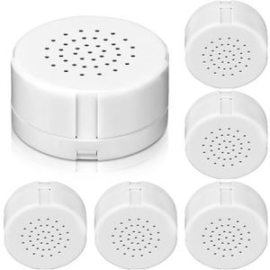 Handepo 6 Pcs White Sound Recorder Voice Recorder Music for Stuffed Animal Toy Recording Device Recordable Sound Module, Record Messages for Plush Toy Doll Stuffed Bear Pillow(60 Seconds)