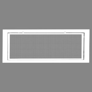HVAC Premium 12" x 36" Cube Core Eggcrate Return Air Filter Grille for 1" Filter - Aluminum - White [Outer Dimensions: 14.5" x 38.5]