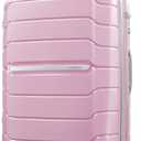 Samsonite Freeform Large Checked Luggage with Dual 360 Spinner Wheels - TSA Lock, Airline-Approved - Lightweight Durable Polypropylene Expandable Hardshell - Pink Rose