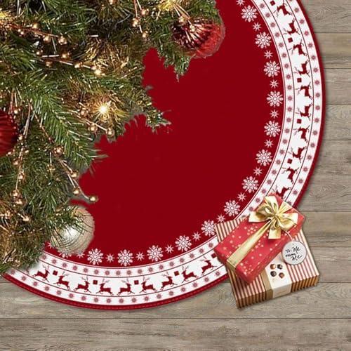 Christmas Tree Skirt, Green Monster Tree Skirt, Indoor Outdoor Christmas Decoration for Xmas Holiday Christmas Decorations (60 inches)