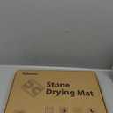 2 PCS Stone Dish Drying Mat  Silicone Mat for Kitchen Counter  Diatomaceous Earth Bath Mat for Bathroom, 16.14"L12.4"W2 Quick Dry Mats for Dishes ,Bottles, Cups, Match Any Countertop(White)