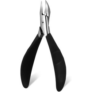 Ingrown Toenail Clippers, Professional Straight Blade Toe Nail Clippers for Thick Nail & Ingrown Toenails, Stainless Steel Sharp Curved Blade Grooming Tool