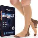 Compression Socks for Women & Men (20-30 mmHg) Support for Travel, Nurses, Pregnancy, Shin Splints, Sports and Everyday Wear, Size S-M