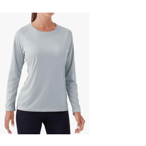 NAVISKIN Women's UPF 50+ Sun Protection Long Sleeve Shirts Rash Guard Shirts Quick Dry Lightweight Hiking Shirts XL